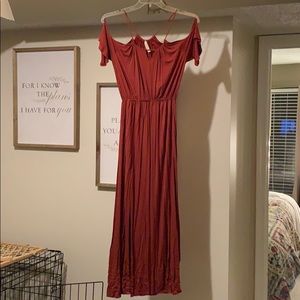 Off the shoulder maxi